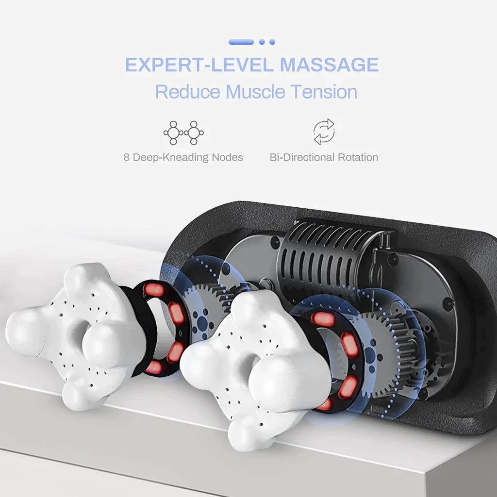Smart Shiatsu Neck & Shoulder Massager | Pain Relief at Home