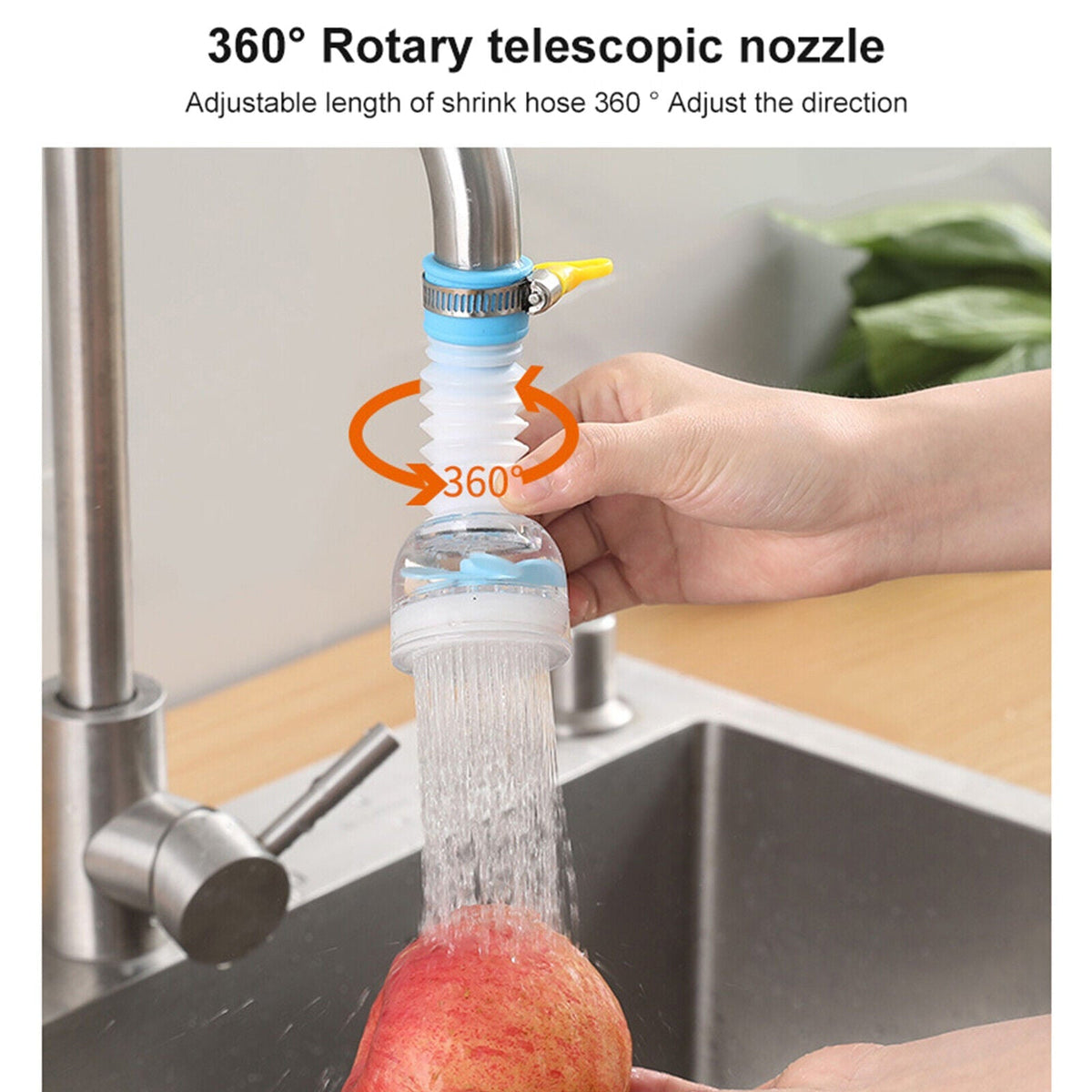 360-Rotation Kitchen Sink Faucet Extender