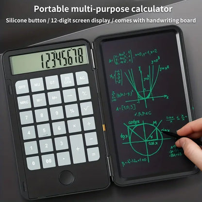 Smart LCD Calculator with Built-in Writing Tablet