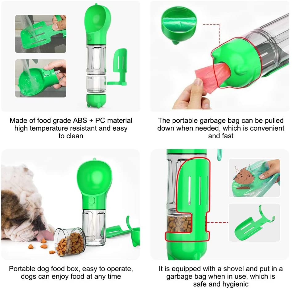 Smart Portable Dog Water Bottle | All-in-One Travel Gadget