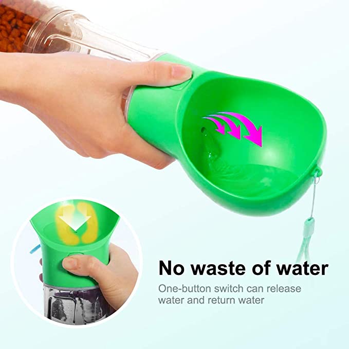 Smart Portable Dog Water Bottle | All-in-One Travel Gadget