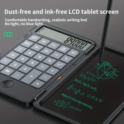 Smart LCD Calculator with Built-in Writing Tablet