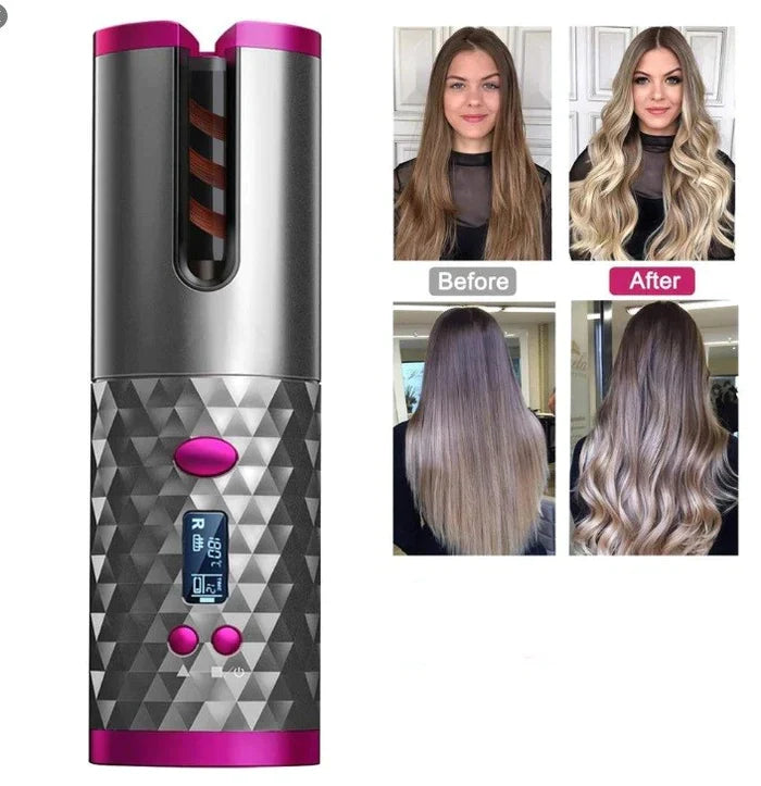 Portable Cordless Hair Curler | Easy Salon Curls Anywhere