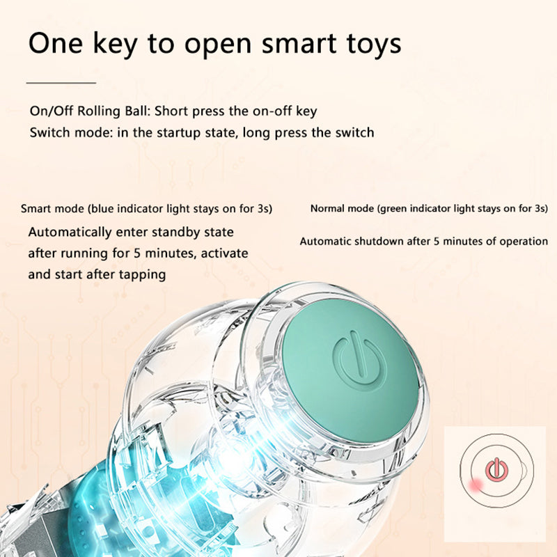 Smart Interactive Cat Toy Ball | Keep Your Cat Entertained