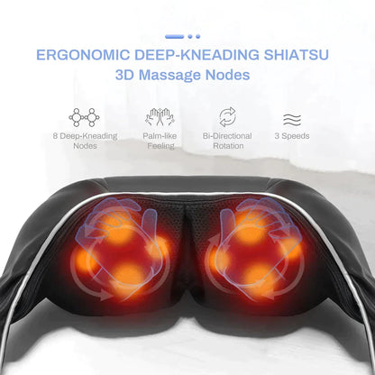 Smart Shiatsu Neck & Shoulder Massager | Pain Relief at Home