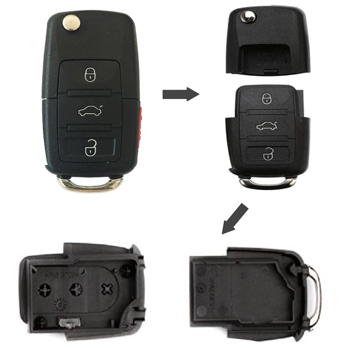 Compartment Car Key | Discreet Hidden Stash Key Fob