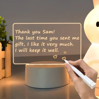 LED Note Board | Aesthetic Glowing Memo Board for Desk