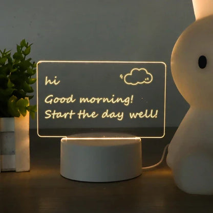 LED Note Board | Aesthetic Glowing Memo Board for Desk