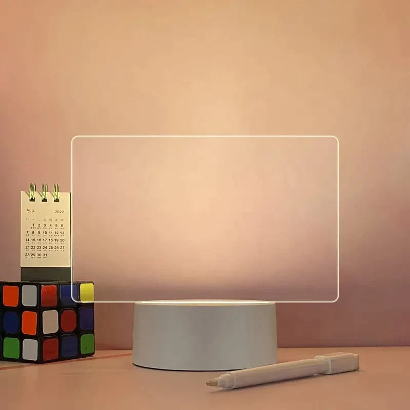 LED Note Board | Aesthetic Glowing Memo Board for Desk