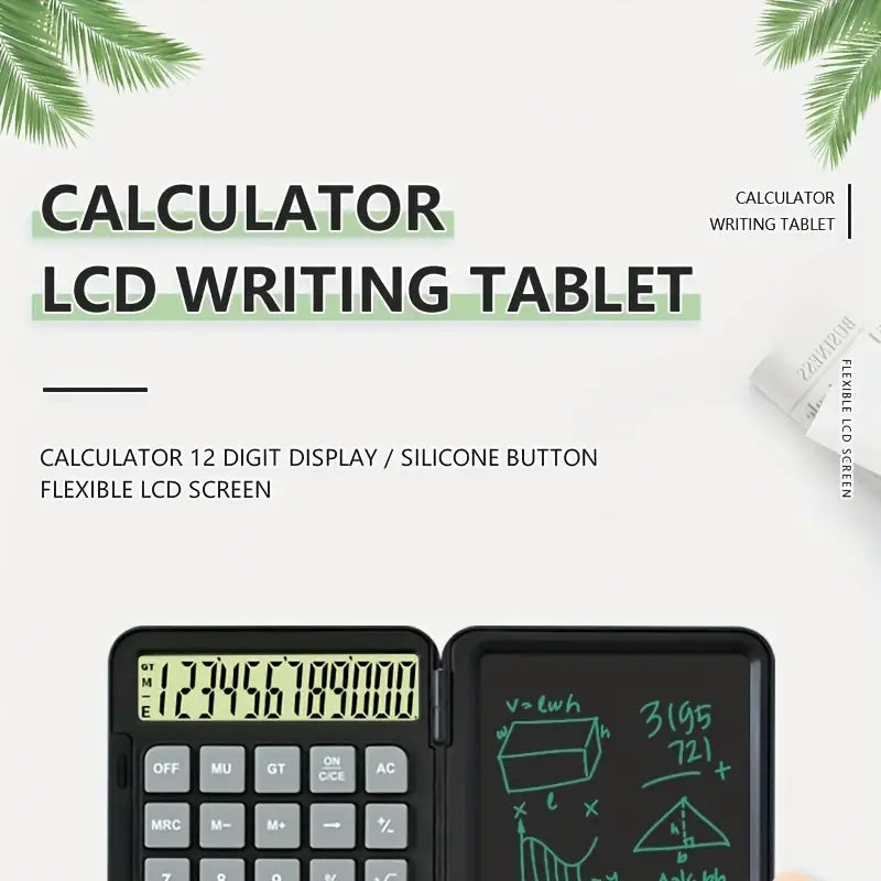Smart LCD Calculator with Built-in Writing Tablet