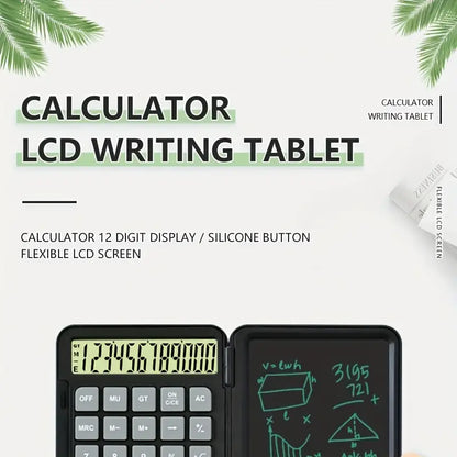 Smart LCD Calculator with Built-in Writing Tablet