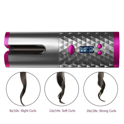 Portable Cordless Hair Curler | Easy Salon Curls Anywhere